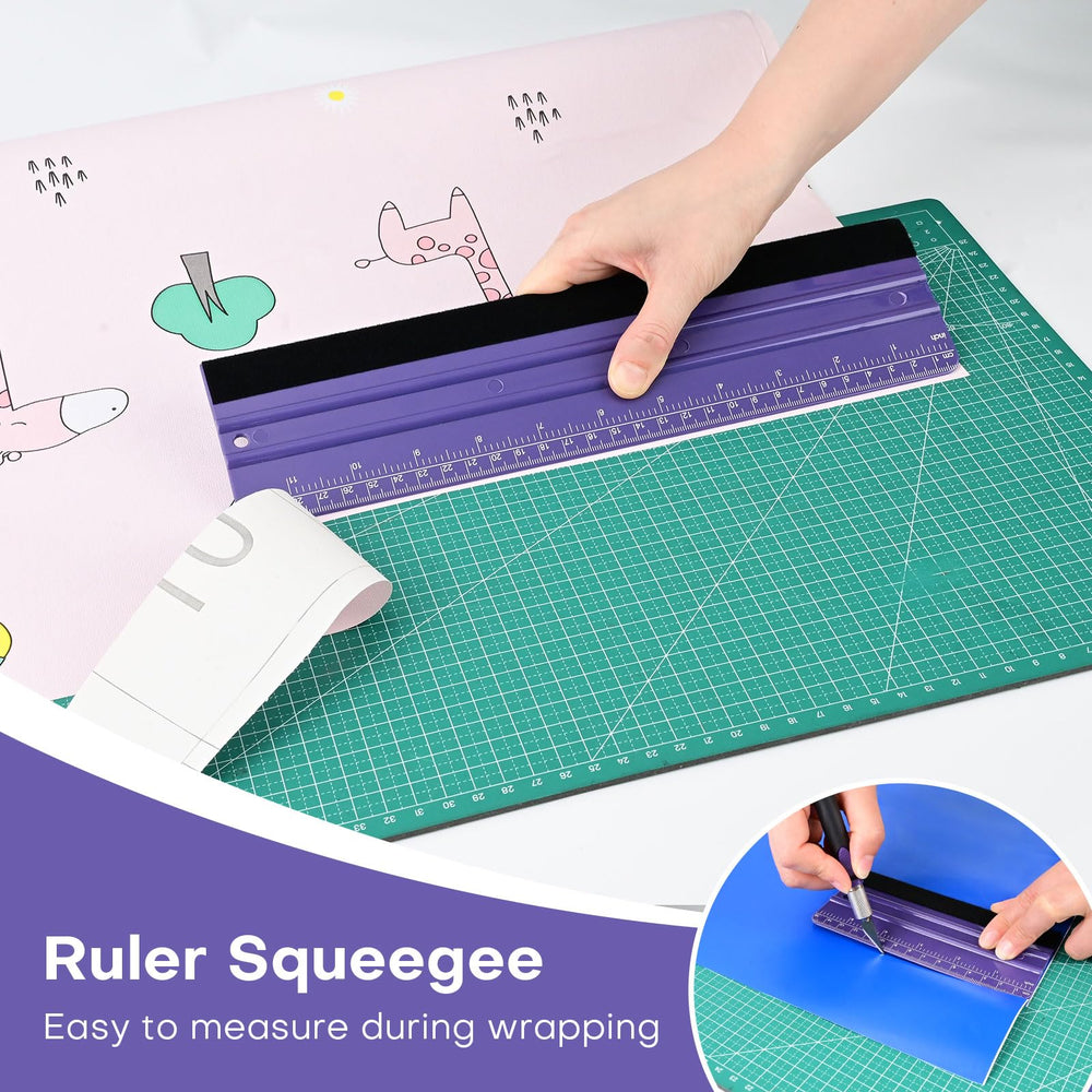 NEWISHTOOL round corner squeegee reduces tearing during vinyl application