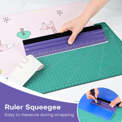 NEWISHTOOL round corner squeegee reduces tearing during vinyl application