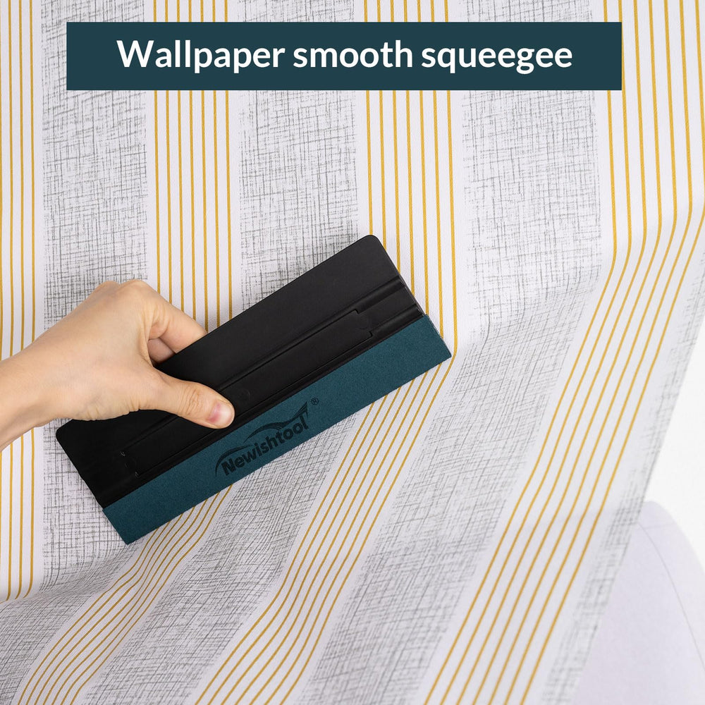 NEWISHTOOL scratch-free squeegee protects vinyl surfaces during application.