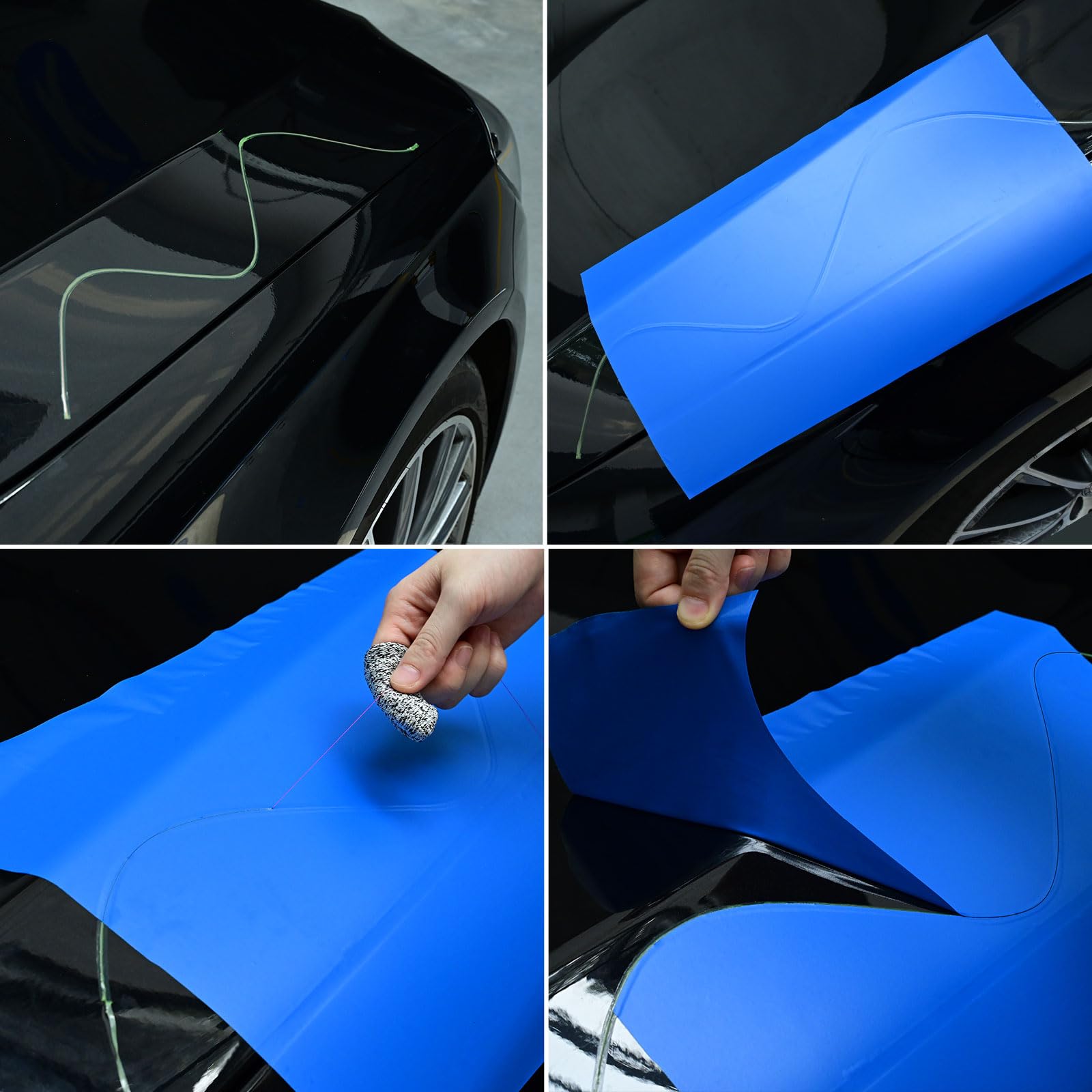 NEWISHTOOL semi-transparent tape enables line visibility before trimming