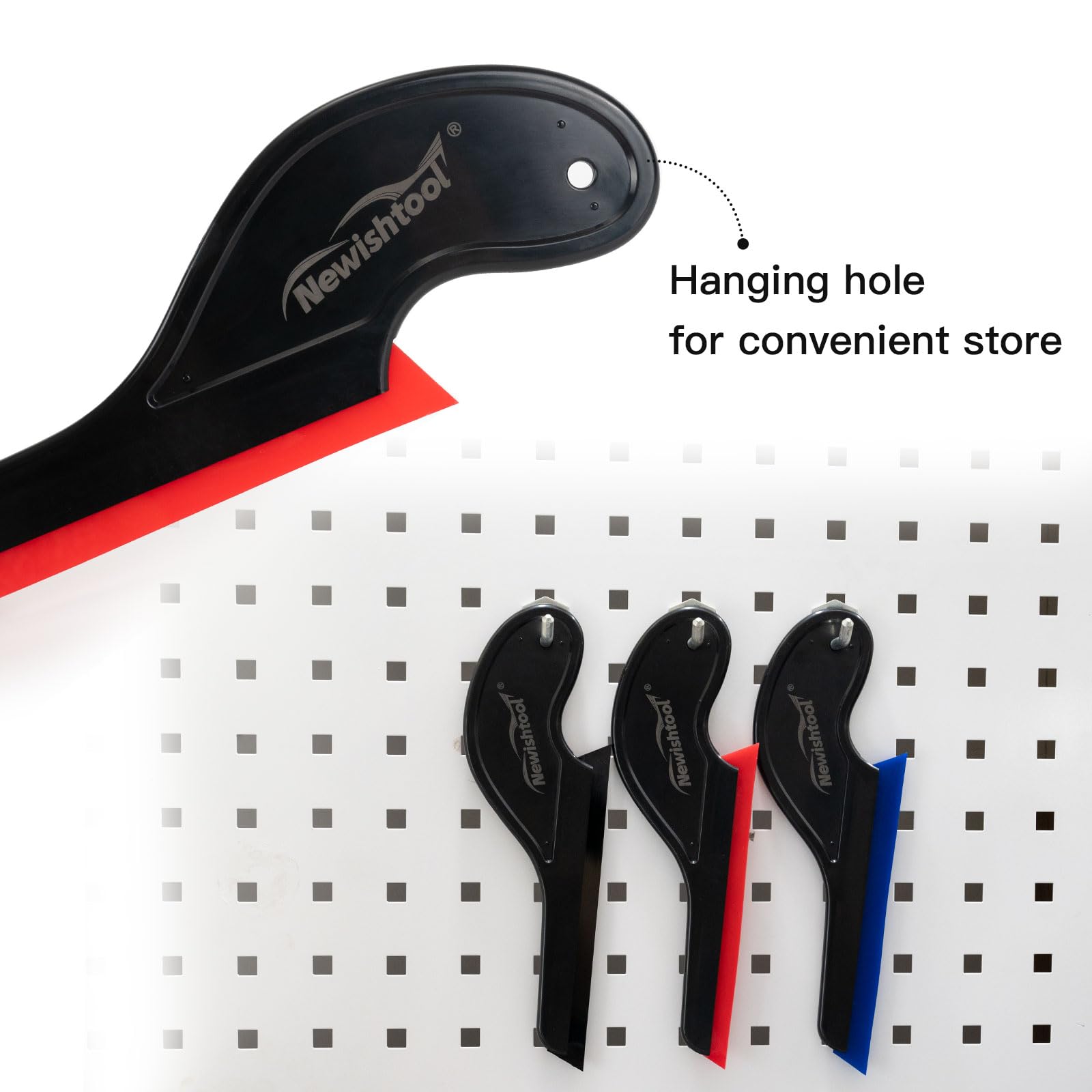 NEWISHTOOL small squeegee for vinyl wraps enables precise water removal.