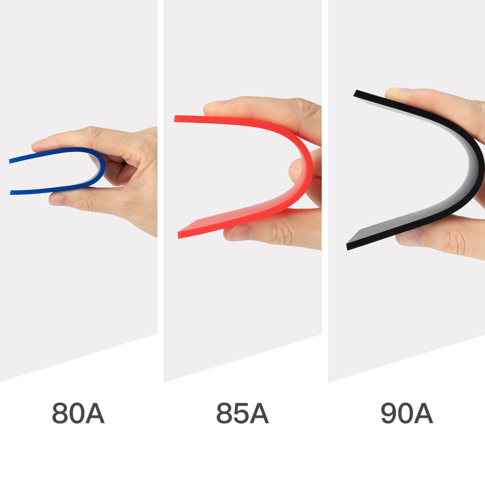 NEWISHTOOL Squeegee 3pc set different hardness for vinyl and film.