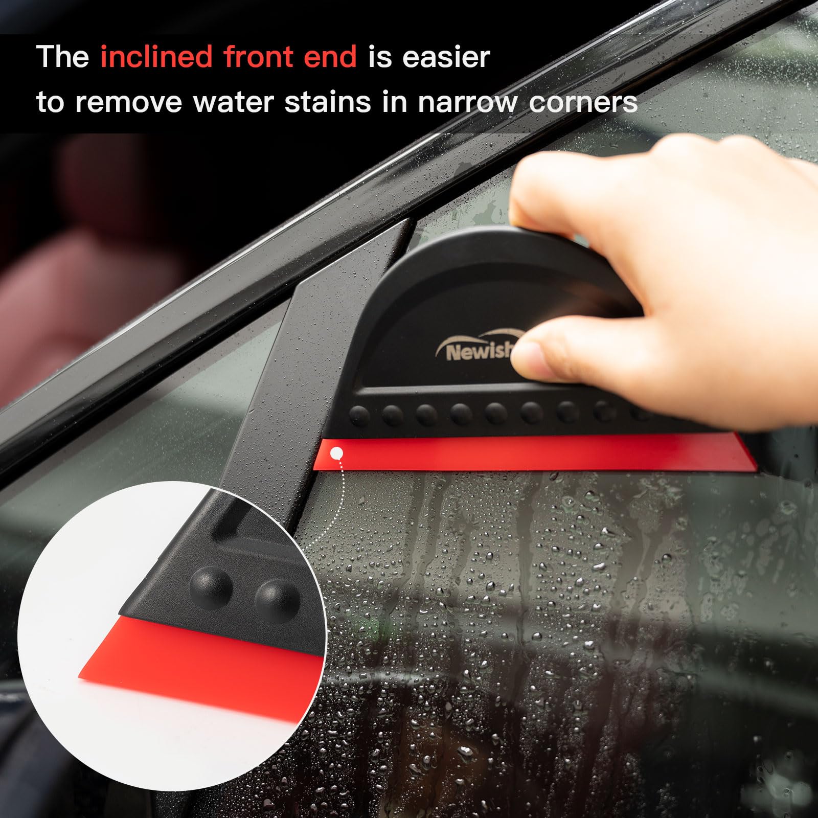 NEWISHTOOL Squeegee flex edge vinyl for safe, flexible film application.
