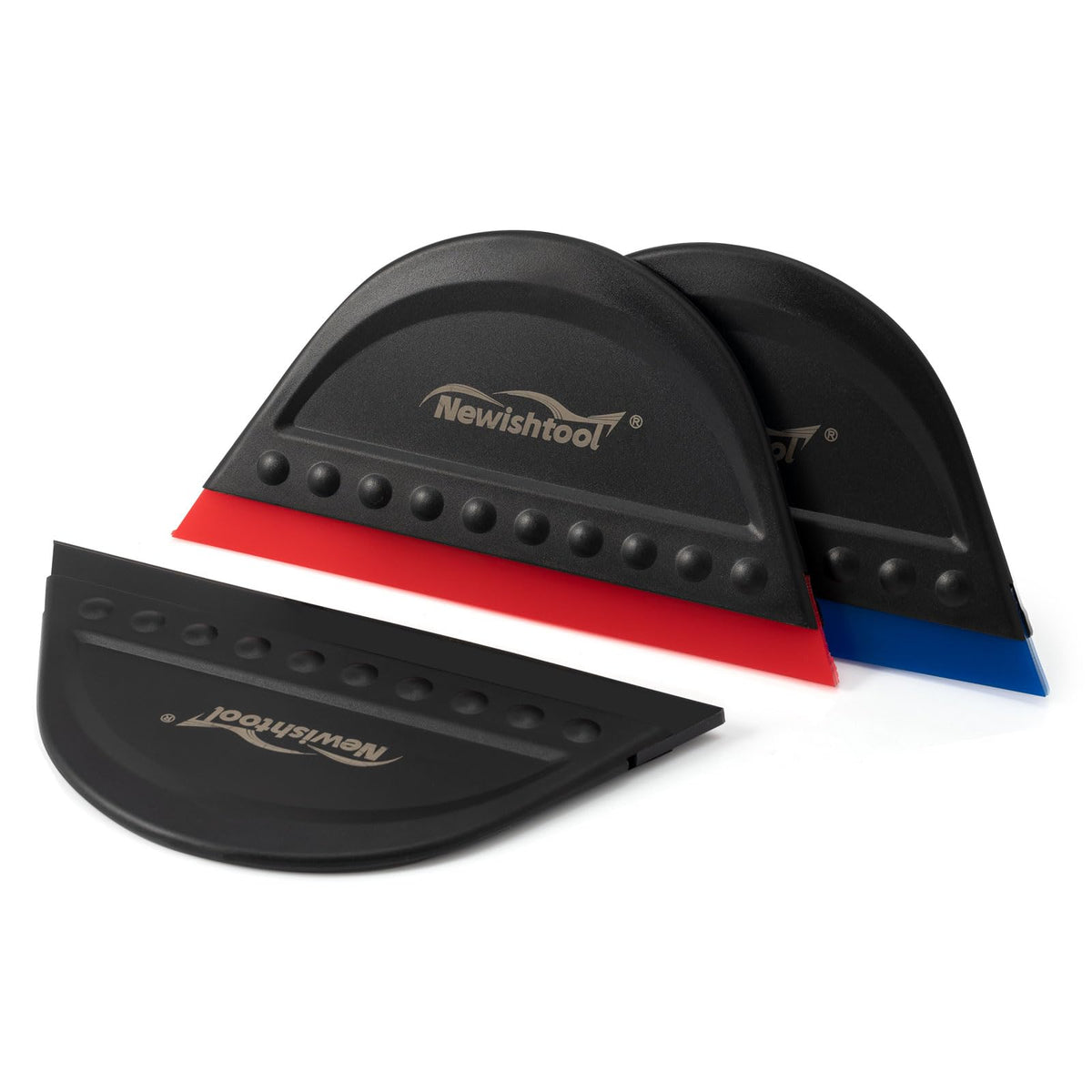 NEWISHTOOL Window Tint Squeegee compact edge for precise water removal on glass.