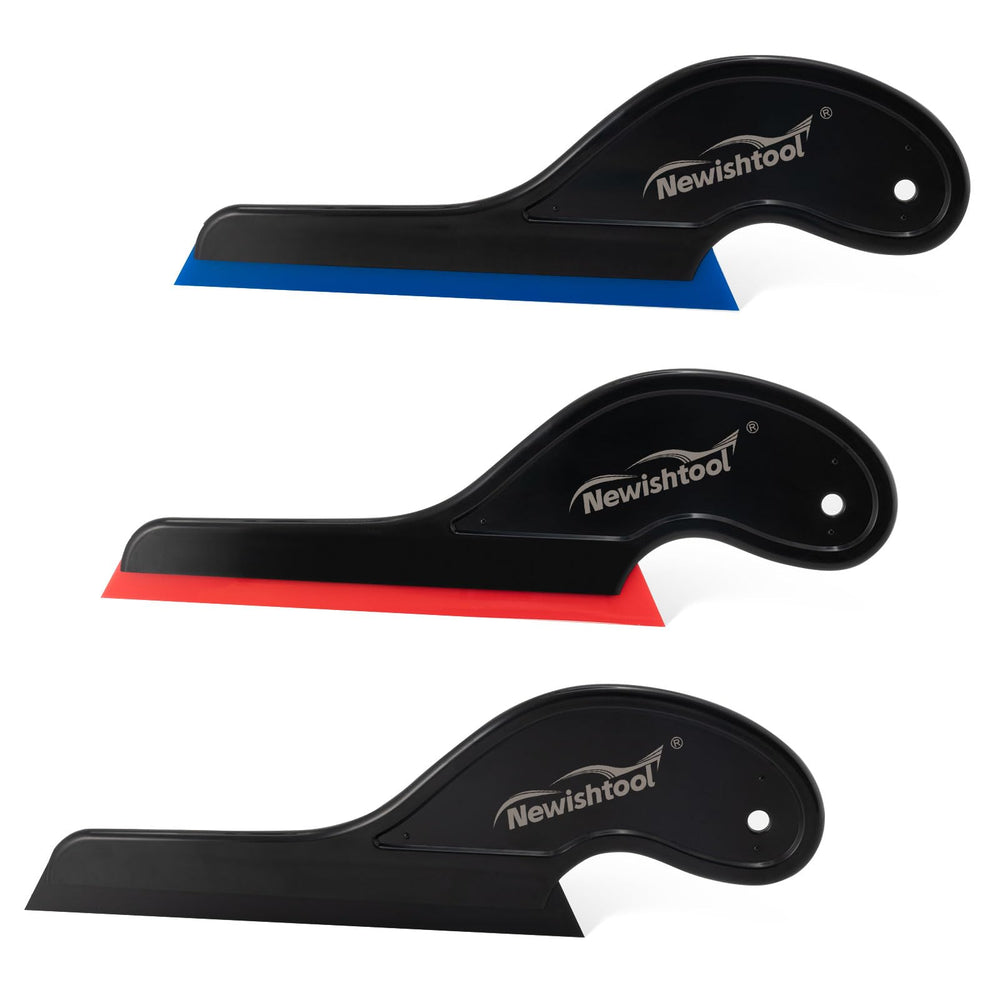 NEWISHTOOL window tint tools 3-piece set with long handle enables easy auto tinting.