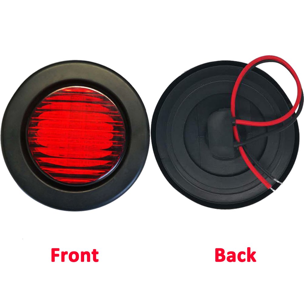 NEW SUN weatherproof round marker light with polycarbonate lens
