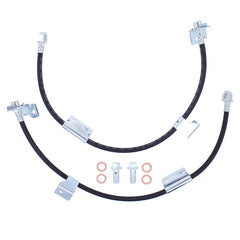 NewYall brake hose front-left close-up emphasizes rugged construction for longevity