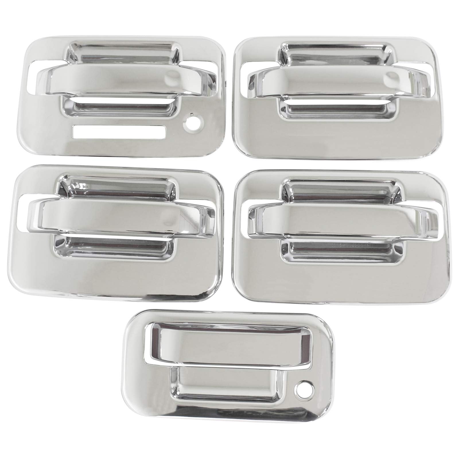 NewYall chrome door handle cover on Ford F-150 front-left adds style and protection.