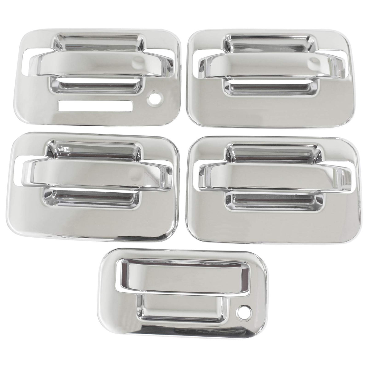 NewYall chrome door handle cover on Ford F-150 front-left adds style and protection.