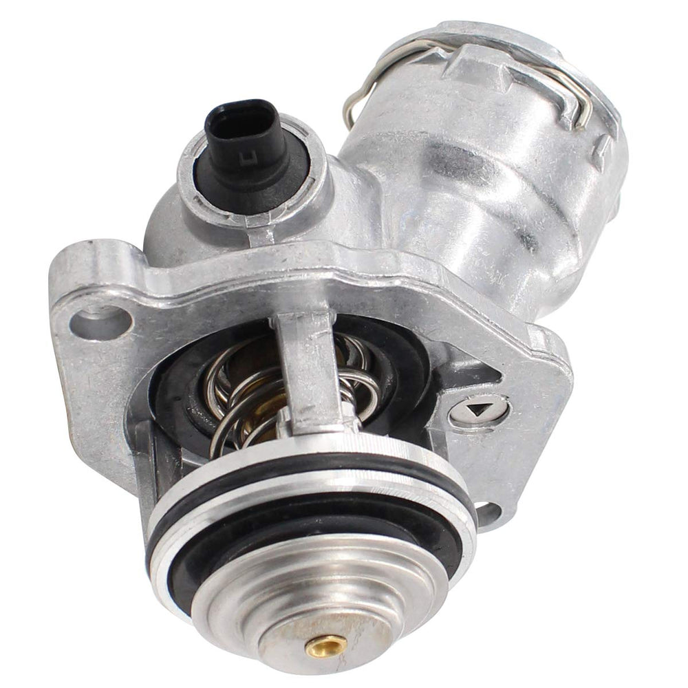 NewYall E350 engine view highlights solid gasket for cooling system reliability.