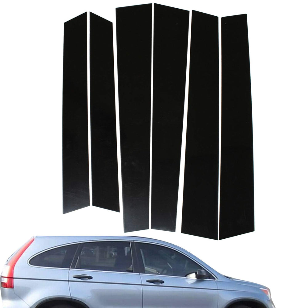 NewYall CR-V pillar covers enhance black exterior with durable molding.
