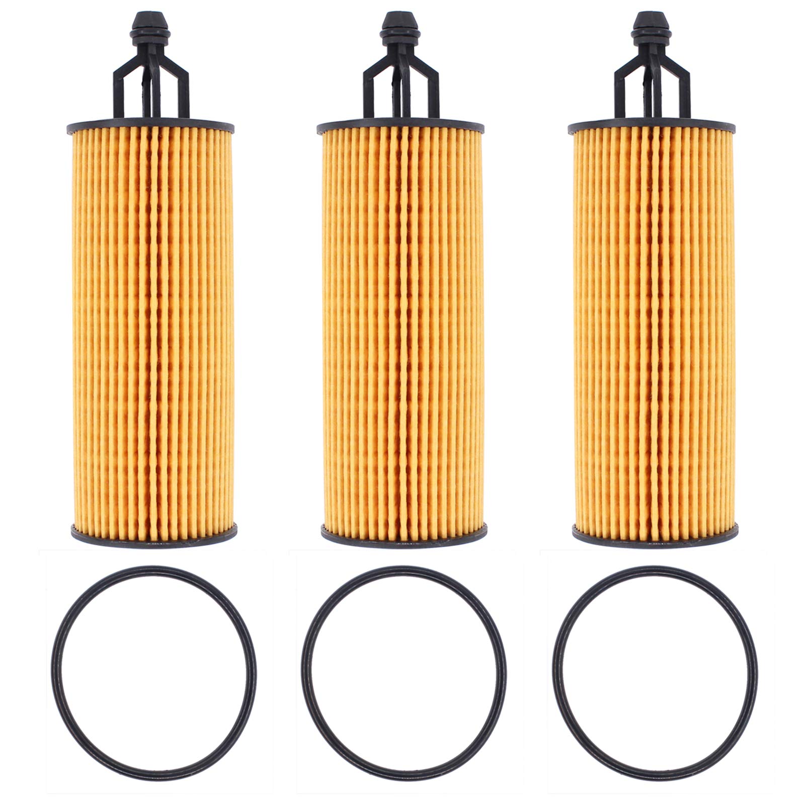 NewYall engine oil filter packaged set, ready for quick selection in compatible vehicles