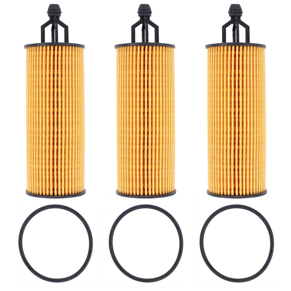 NewYall engine oil filter packaged set, ready for quick selection in compatible vehicles