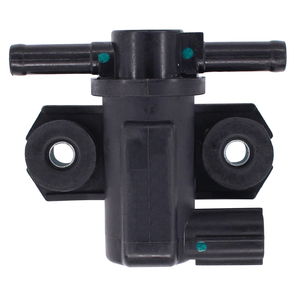 NewYall EVAP purge solenoid closeup reveals rugged valve internals for Honda/Acura compatibility.