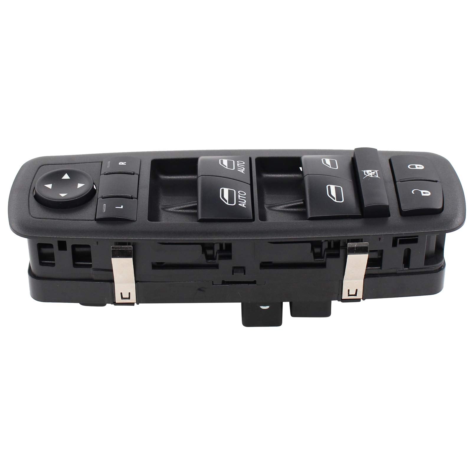 NewYall front left power window switch close-up for reliable operation in Jeep Grand Cherokee 2014-2019.