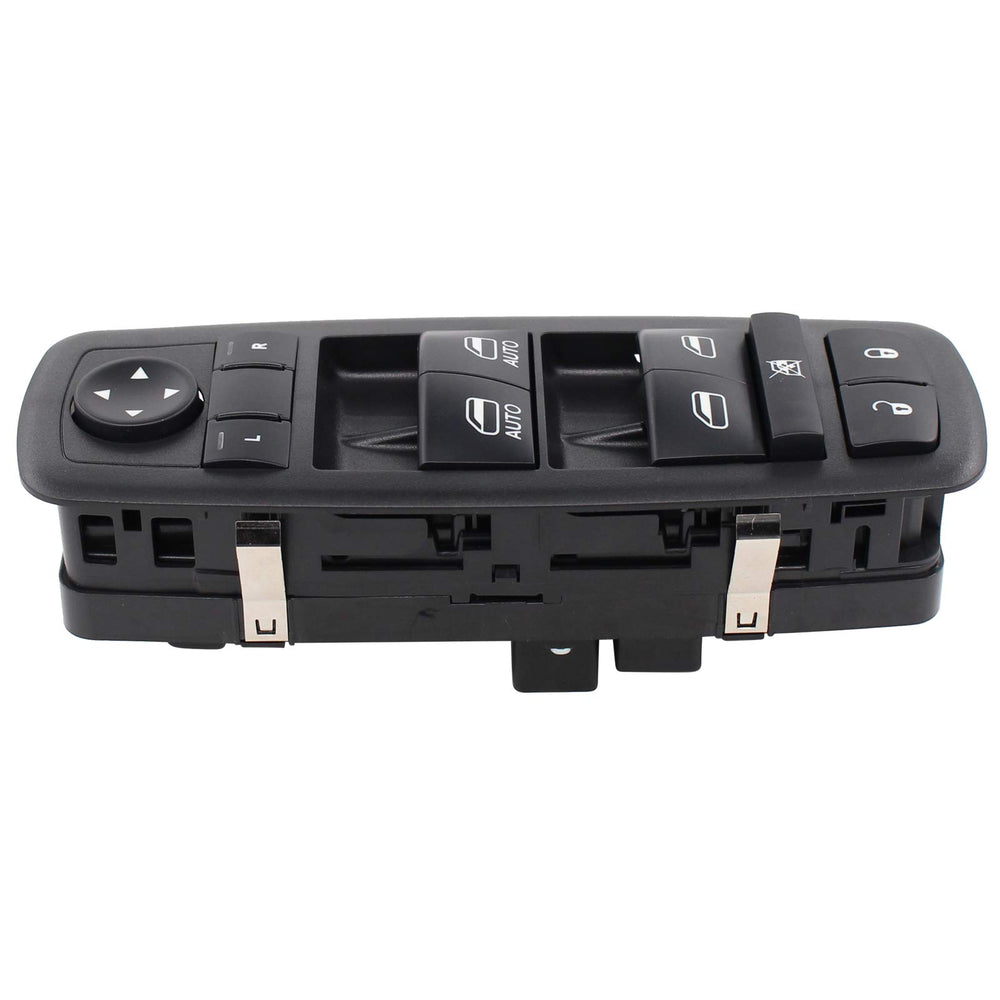 NewYall front left power window switch close-up for reliable operation in Jeep Grand Cherokee 2014-2019.