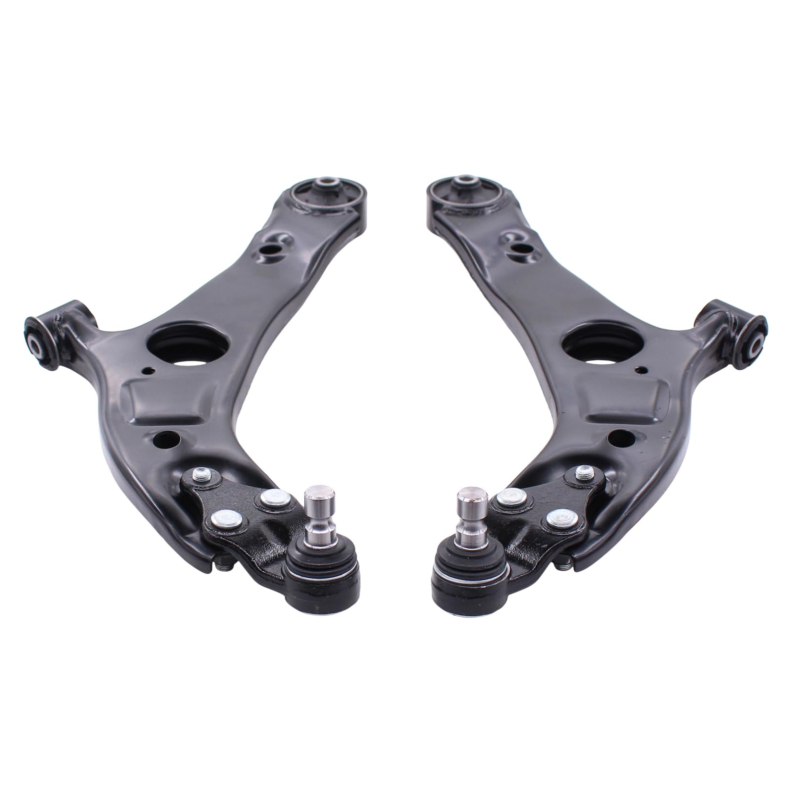 NewYall front lower right control arm with ball joint for seamless steering response.