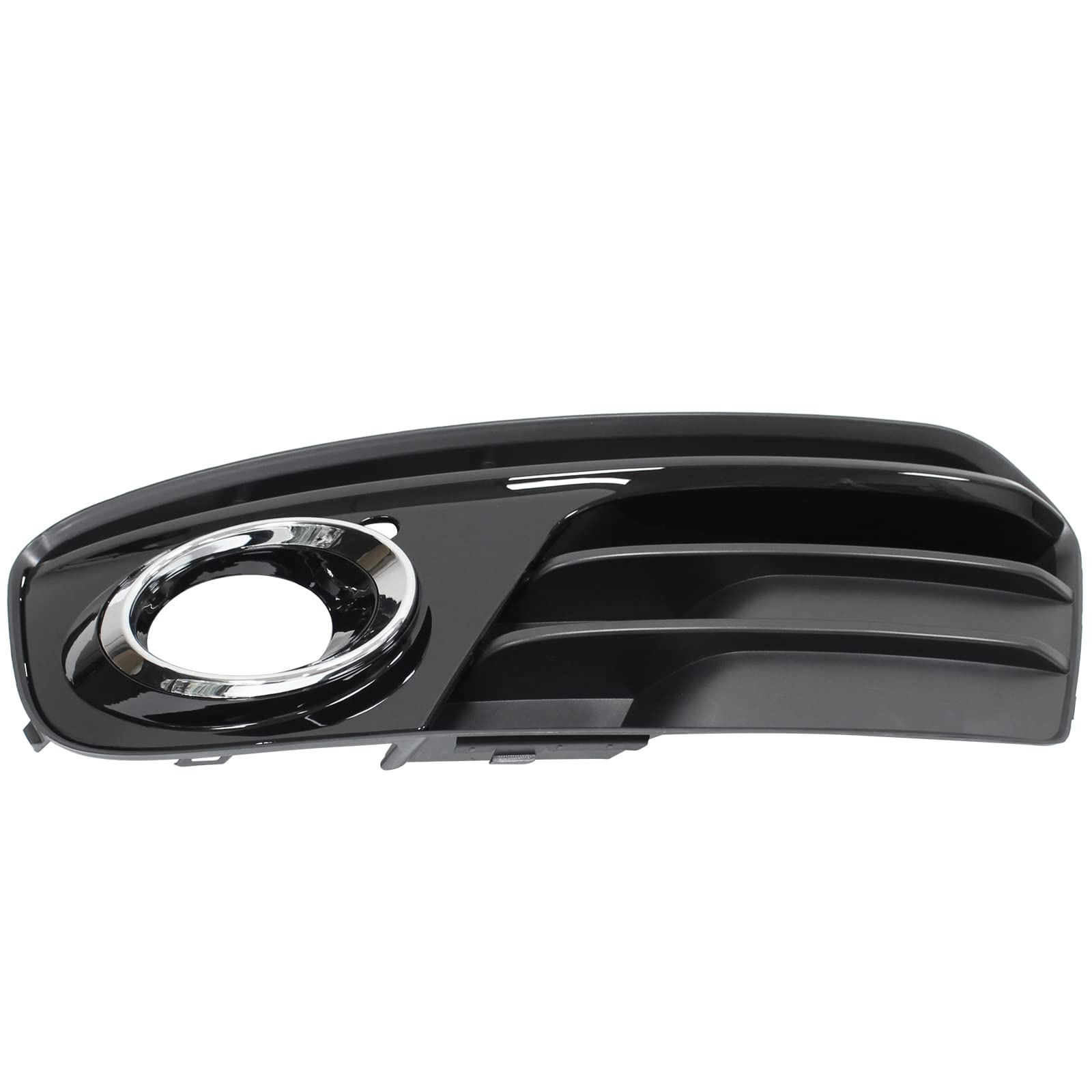 NewYall glossy black ABS front bumper fog light cover for Audi Q5.