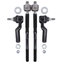 NewYall inner-front-left tie rod end closeup for precise steering alignment.