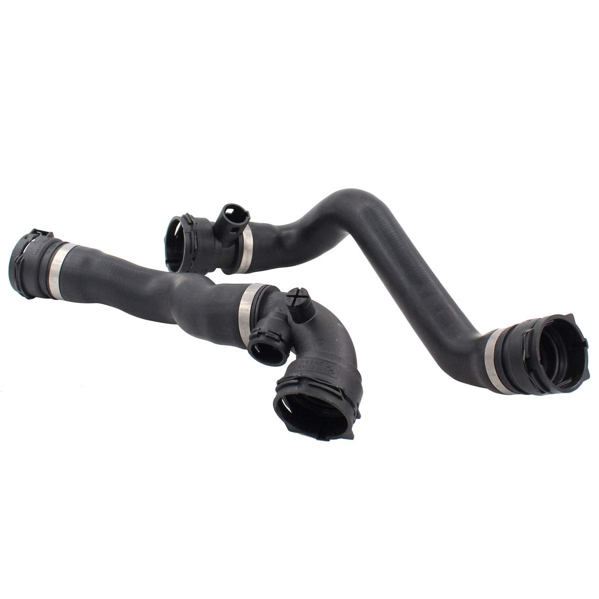 NewYall E46 hose kit ready for installation in a tidy engine bay.