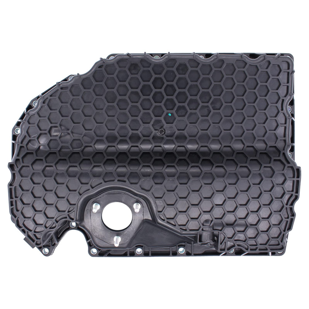NewYall lower engine oil pan closeup – corrosion-resistant finish supports long-term durability.
