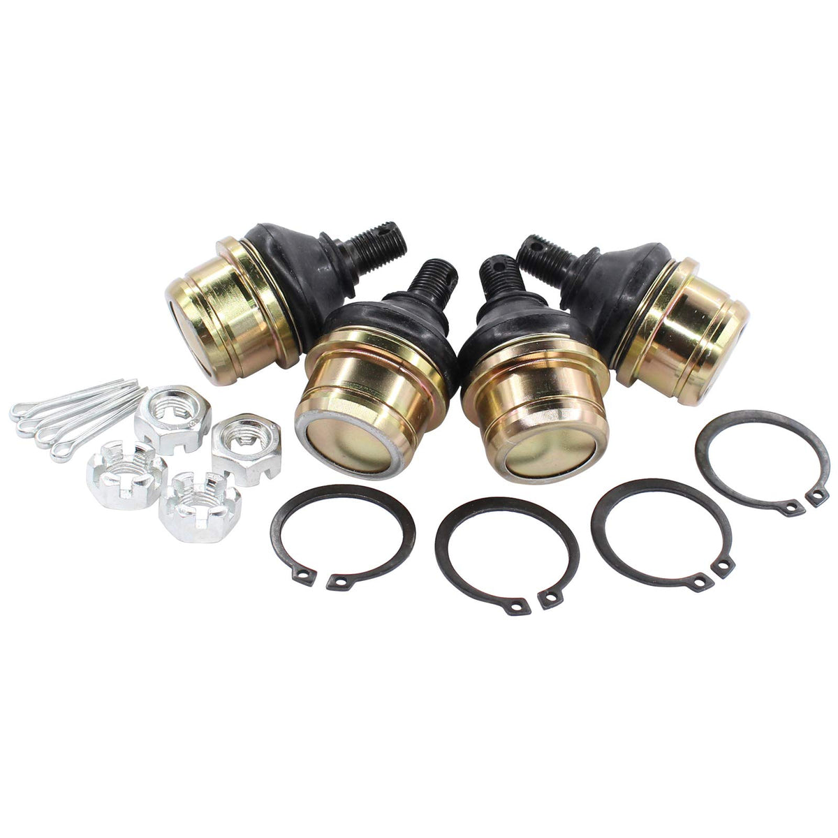 NewYall lower and upper ball joints for Honda Rancher and Foreman improve steering control.