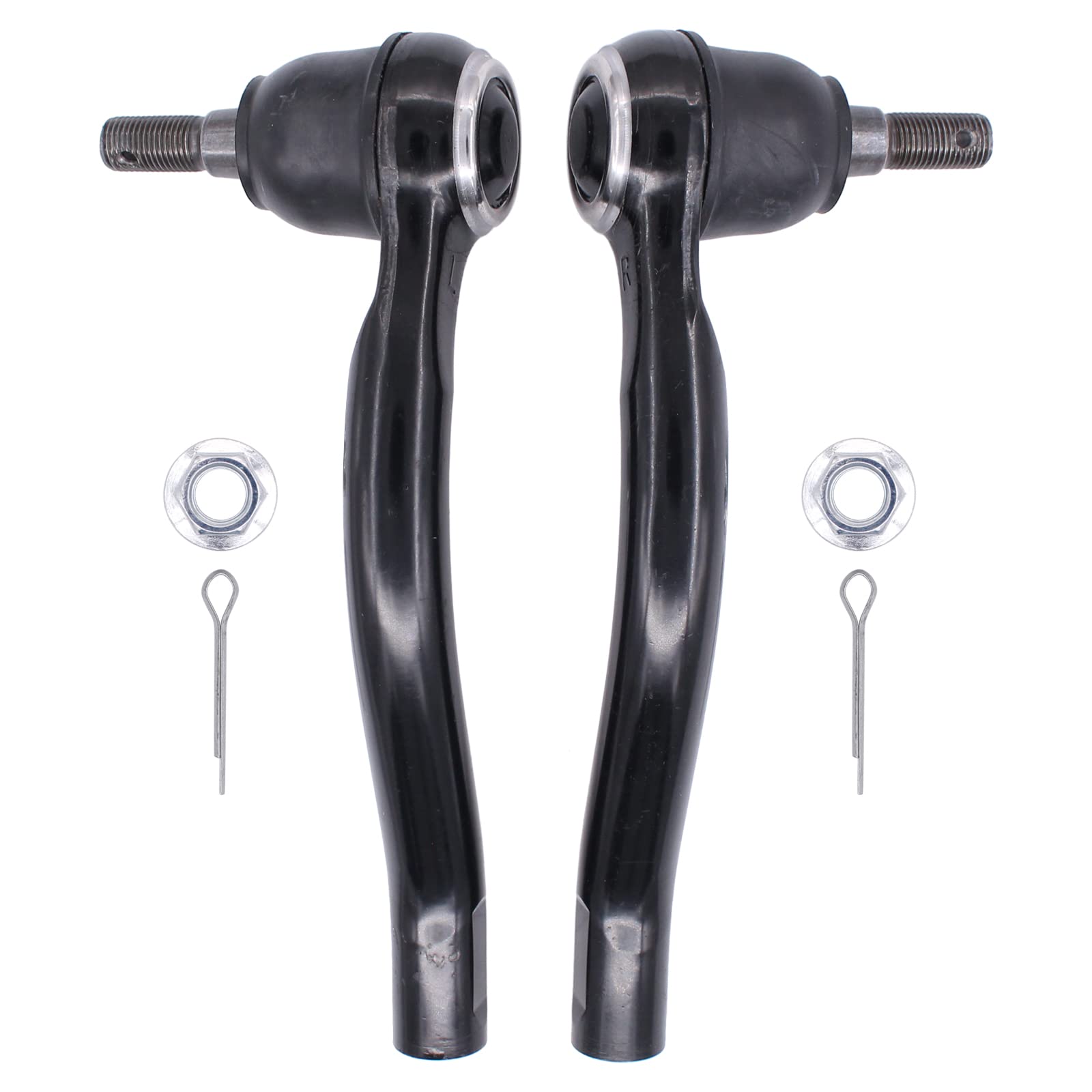 NewYall outer front left tie rod end close view for precise steering control.