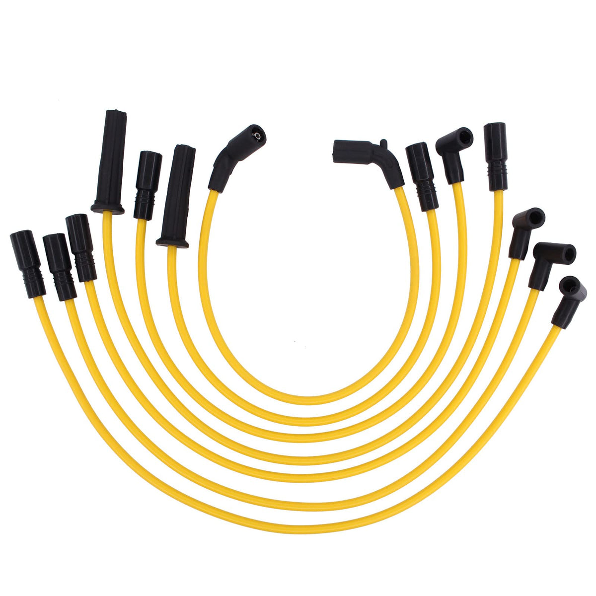 NewYall 8mm spark plug wire set closeup showing durable insulation for reliable ignition