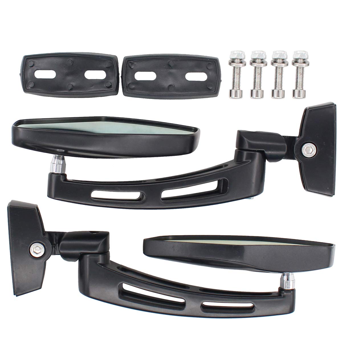 NewYall mirrors feature smoke blue glass to reduce glare during daylight driving.