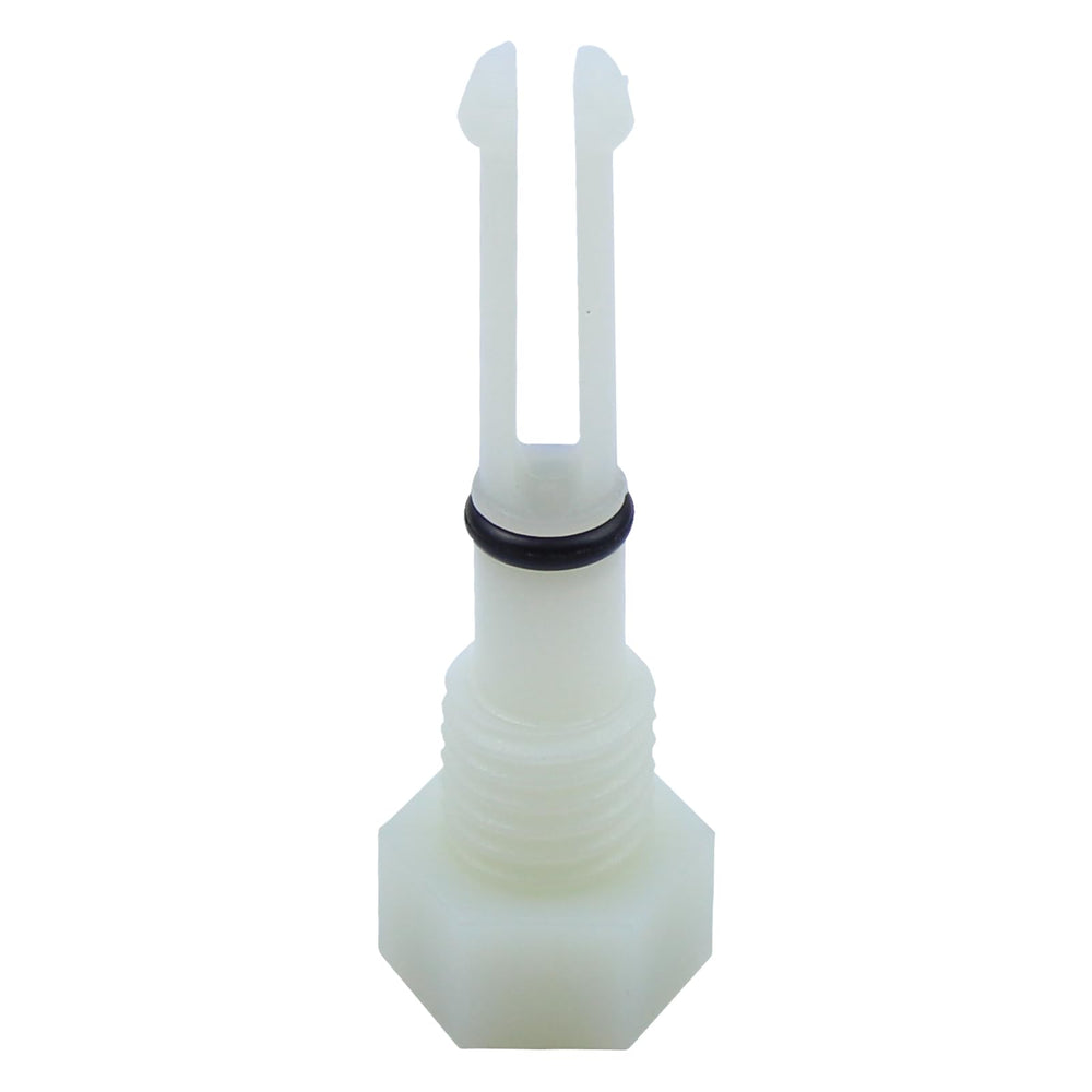 NewYall radiator drain plug on Ford F-150 for easier coolant maintenance