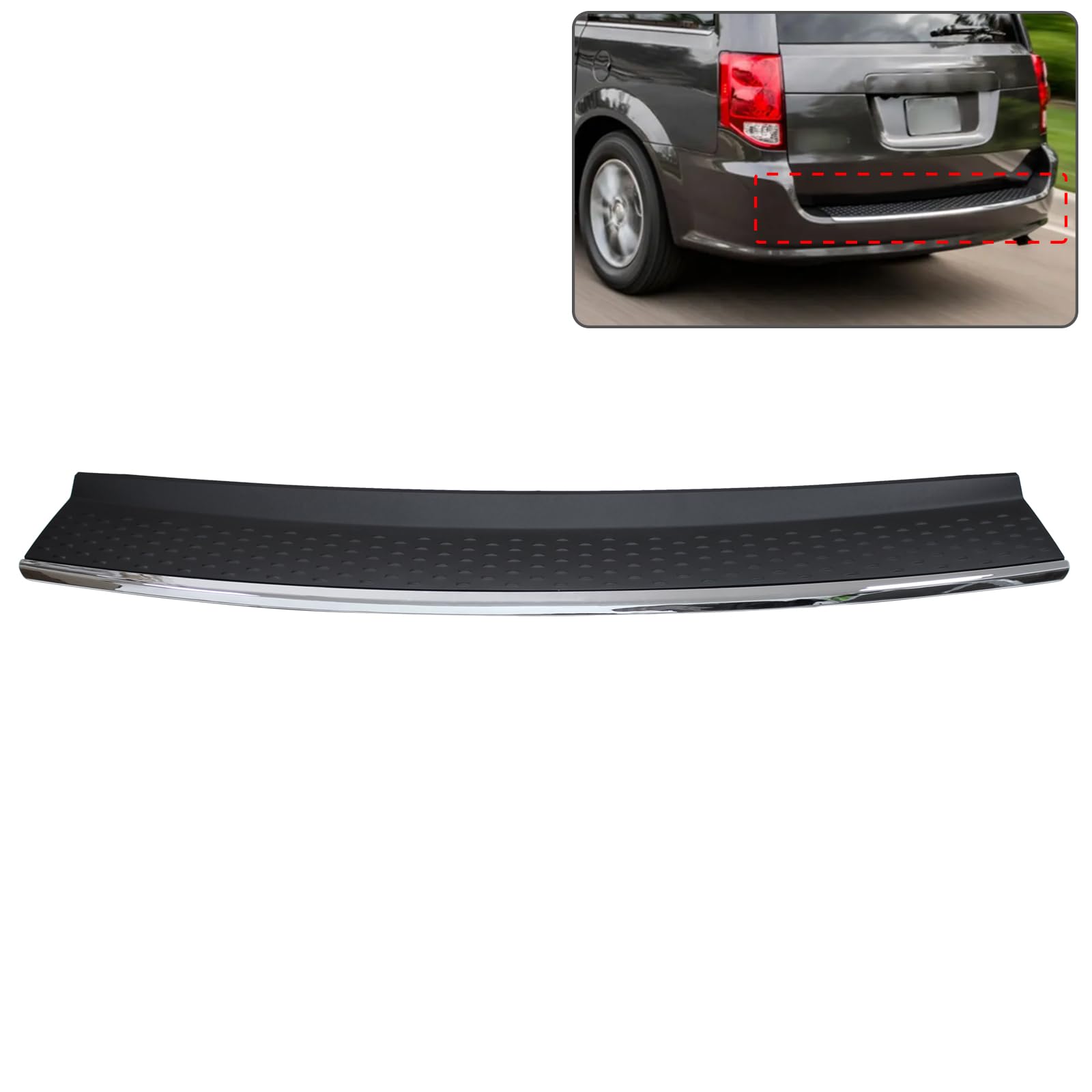 NewYall rear bumper step pad molding with OEM-like fit for both vehicles.