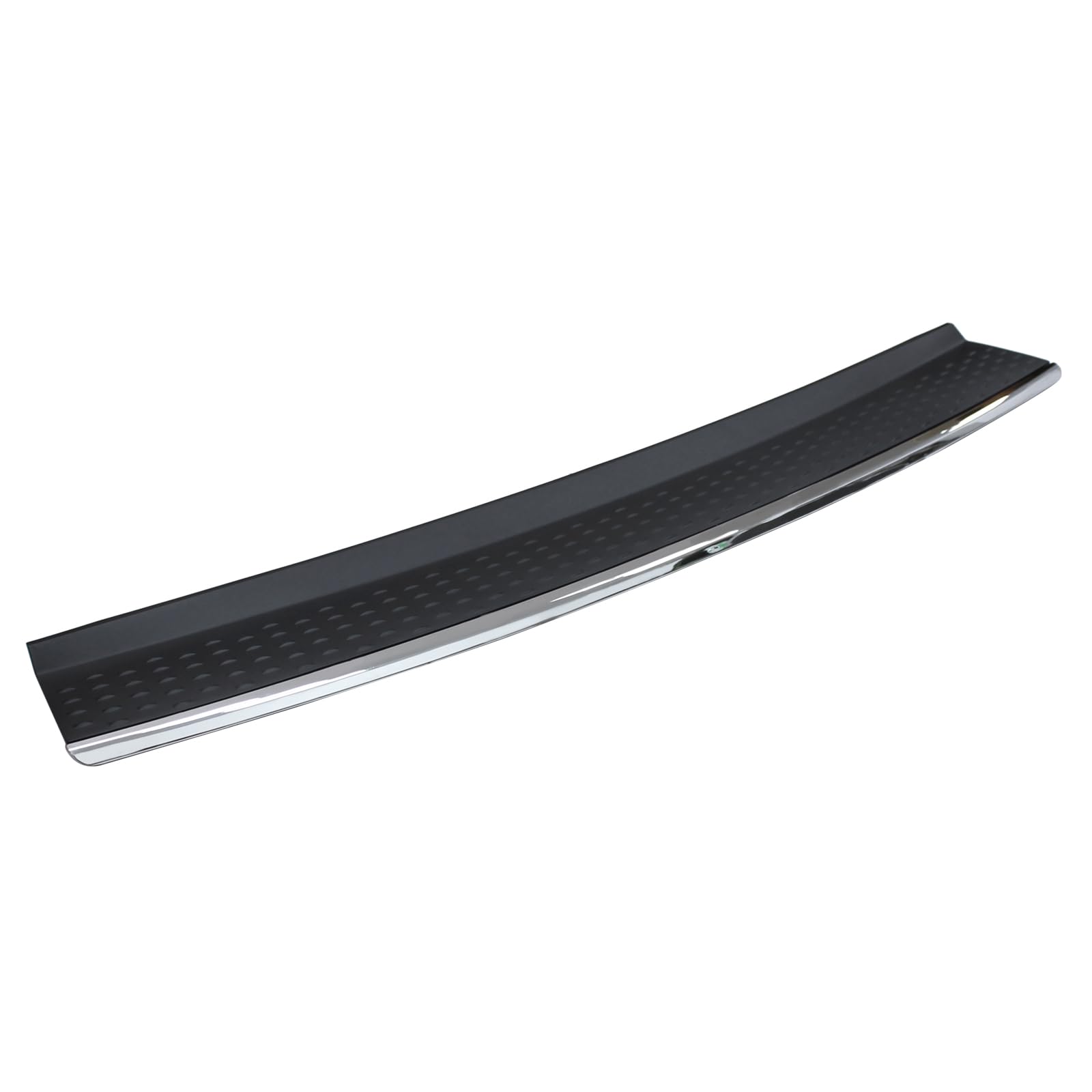 NewYall rear bumper step pad molding on Grand Caravan closeup highlights precise fit.