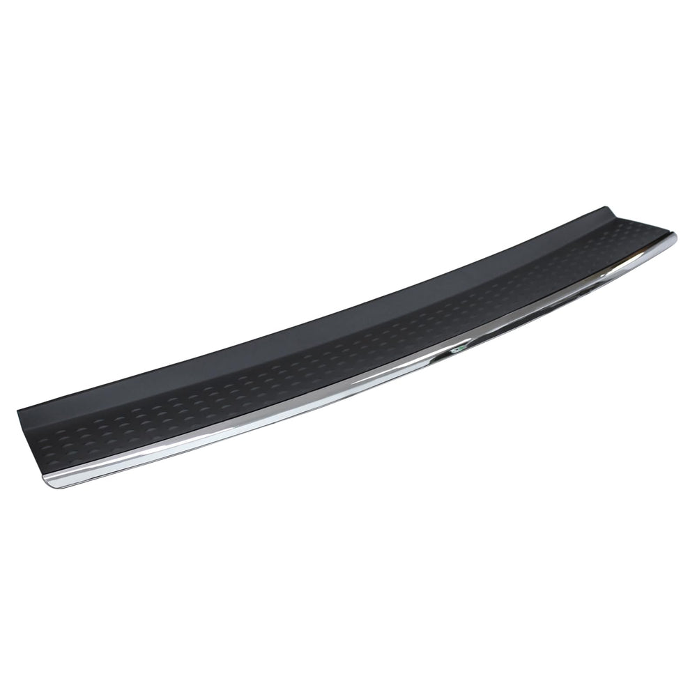 NewYall rear bumper step pad molding on Grand Caravan closeup highlights precise fit.