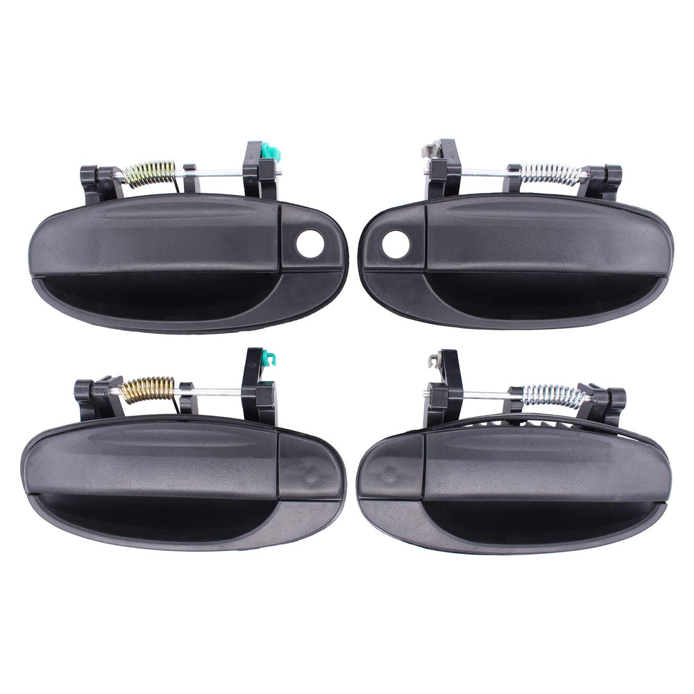 NewYall textured matte black exterior door handle for Chevrolet Aveo front-left, durable grip