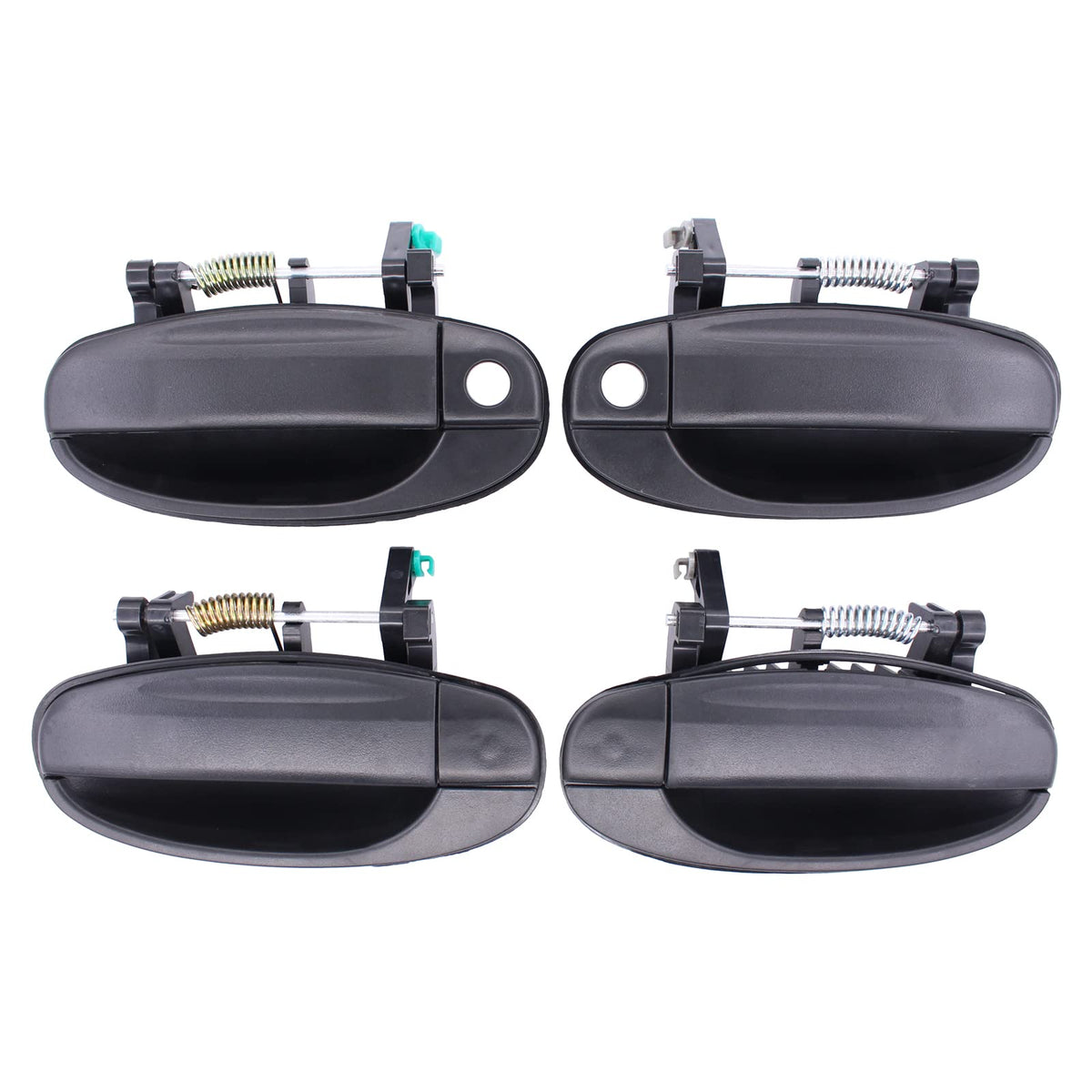 NewYall textured matte black exterior door handle for Chevrolet Aveo front-left, durable grip