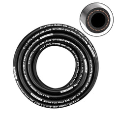 NexaNova 5/16 inch marine fuel hose exterior with braided reinforcement for durability at sea