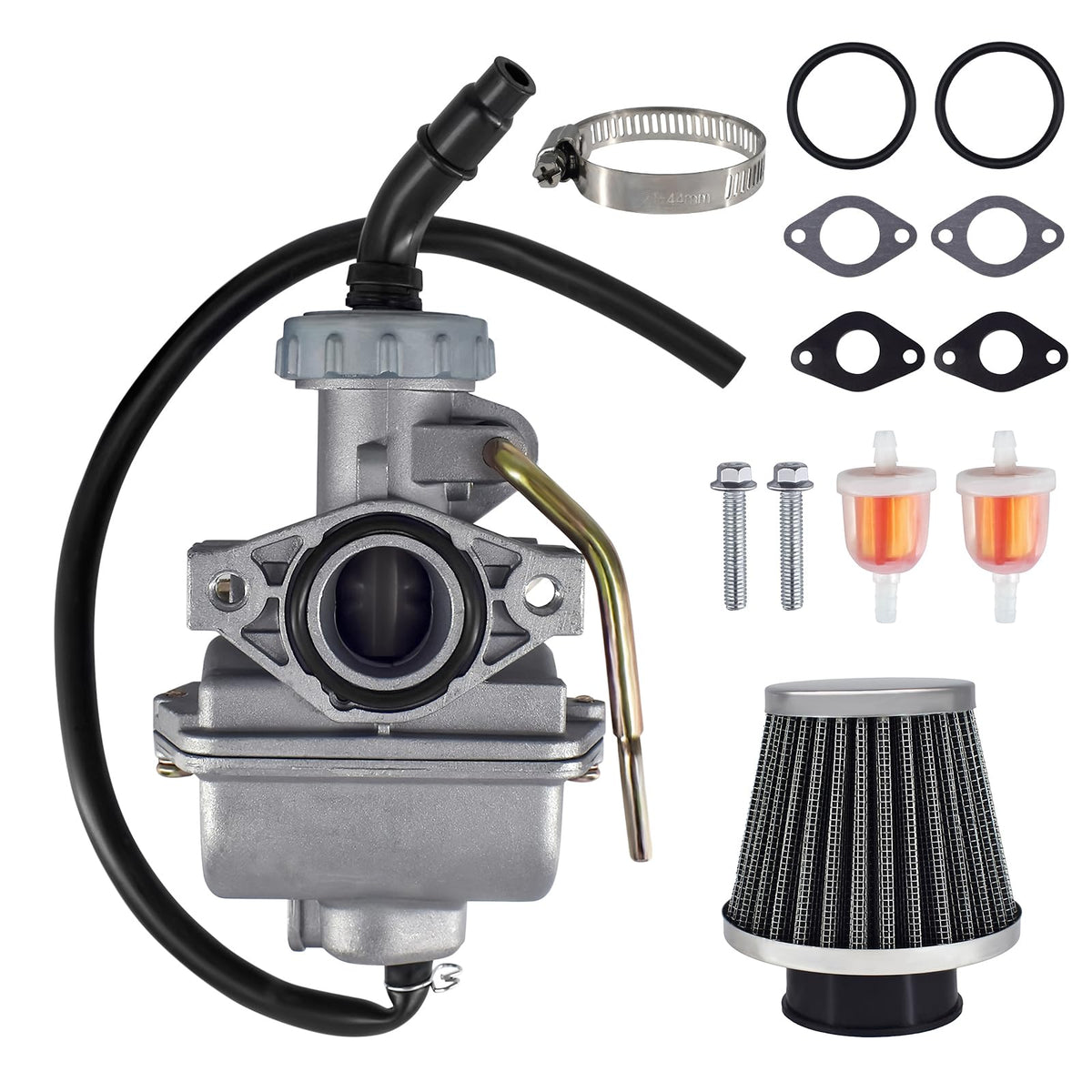 NexaNova PZ20 carburetor kit for Kazuma Baja 50cc with potential throttle improvement.