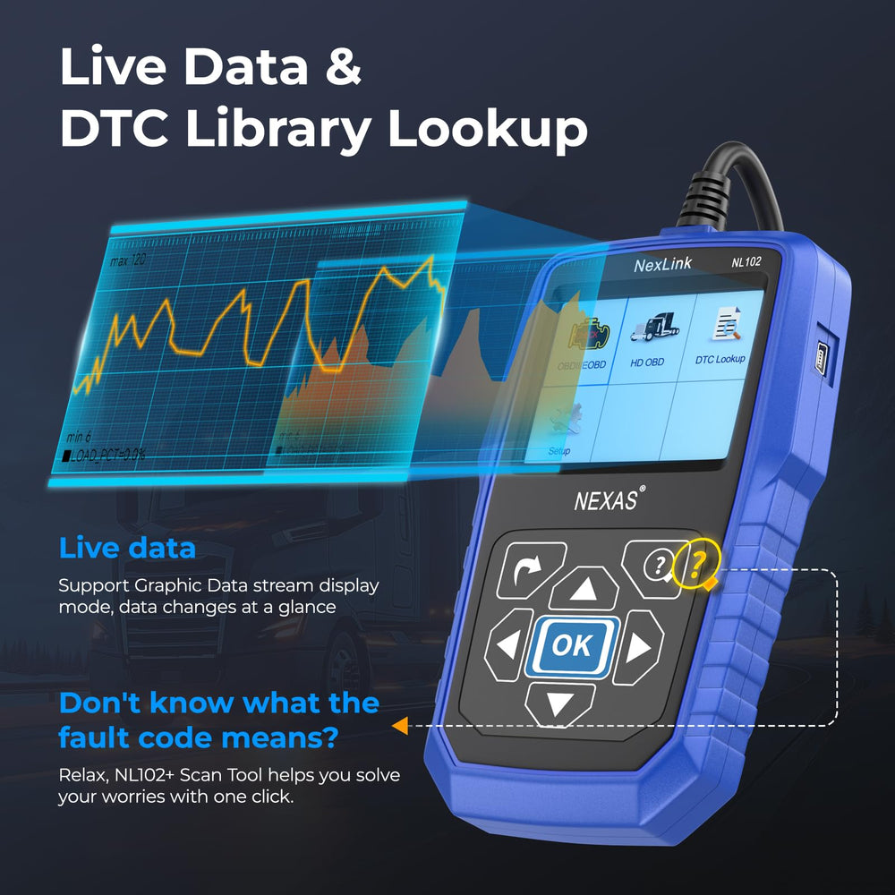 NEXAS NL102 DTC library helps quick code lookups and problem solving