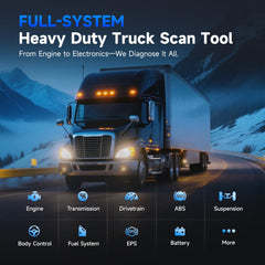NEXAS NL102P full system scan reveals truck engine and transmission data.