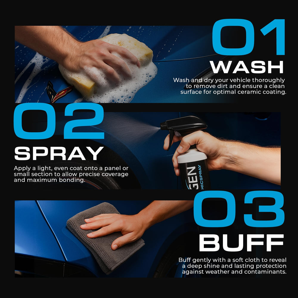 Nexgen Ceramic Spray shields metal and painted surfaces from the environment.