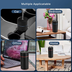 NEXHC USB-powered ultrasonic diffuser for a silent, fresh cabin.