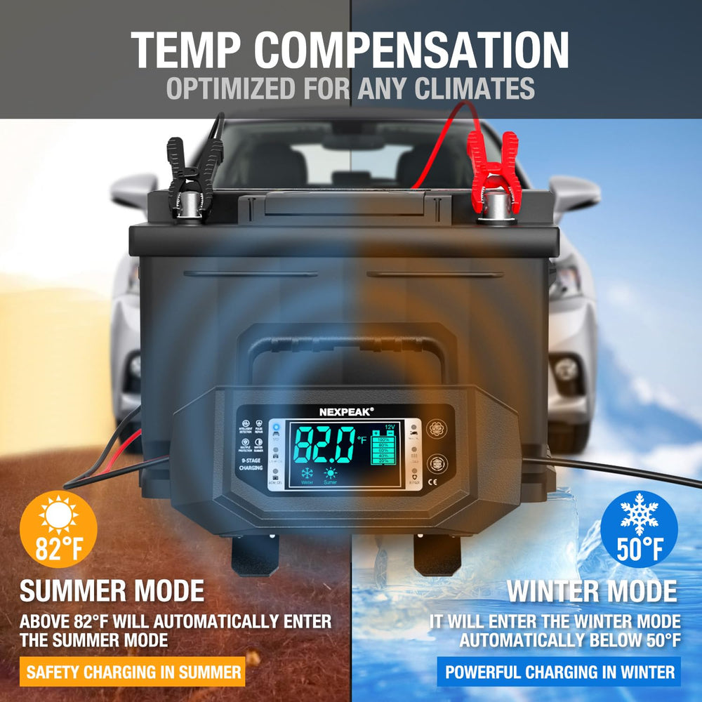 NEXPEAK compatibility with LiFePO4 and lead-acid batteries across vehicles