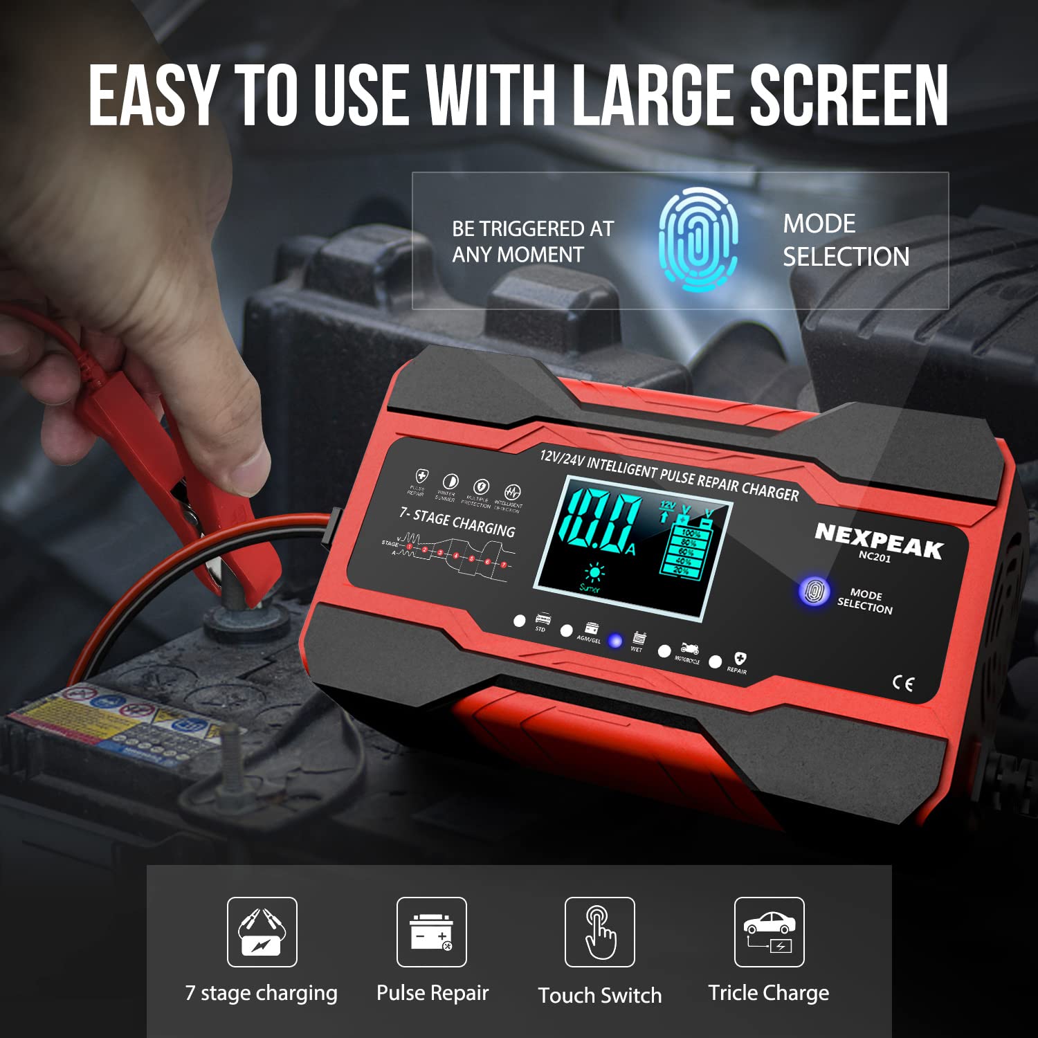 NEXPEAK NC201 desulfator aids battery maintenance