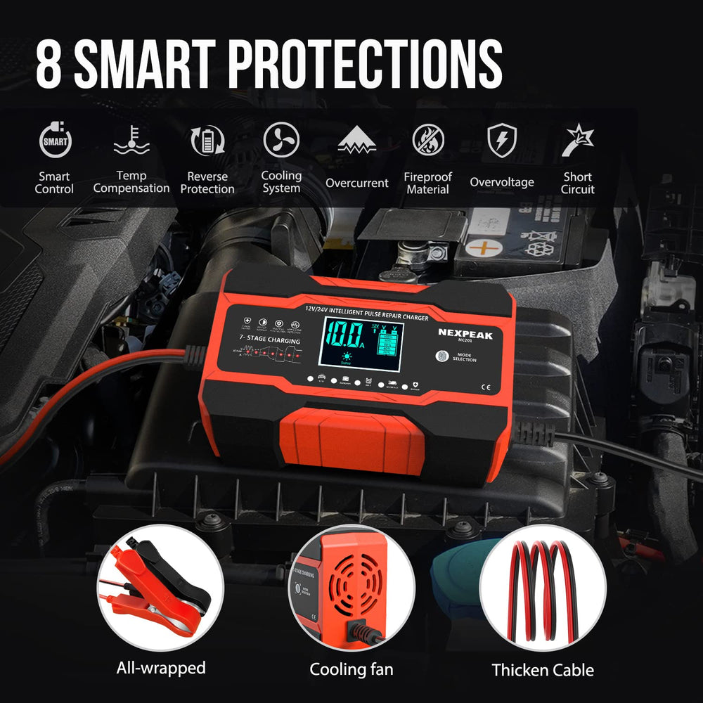 NEXPEAK NC201 temperature compensation adjusts charging for climate