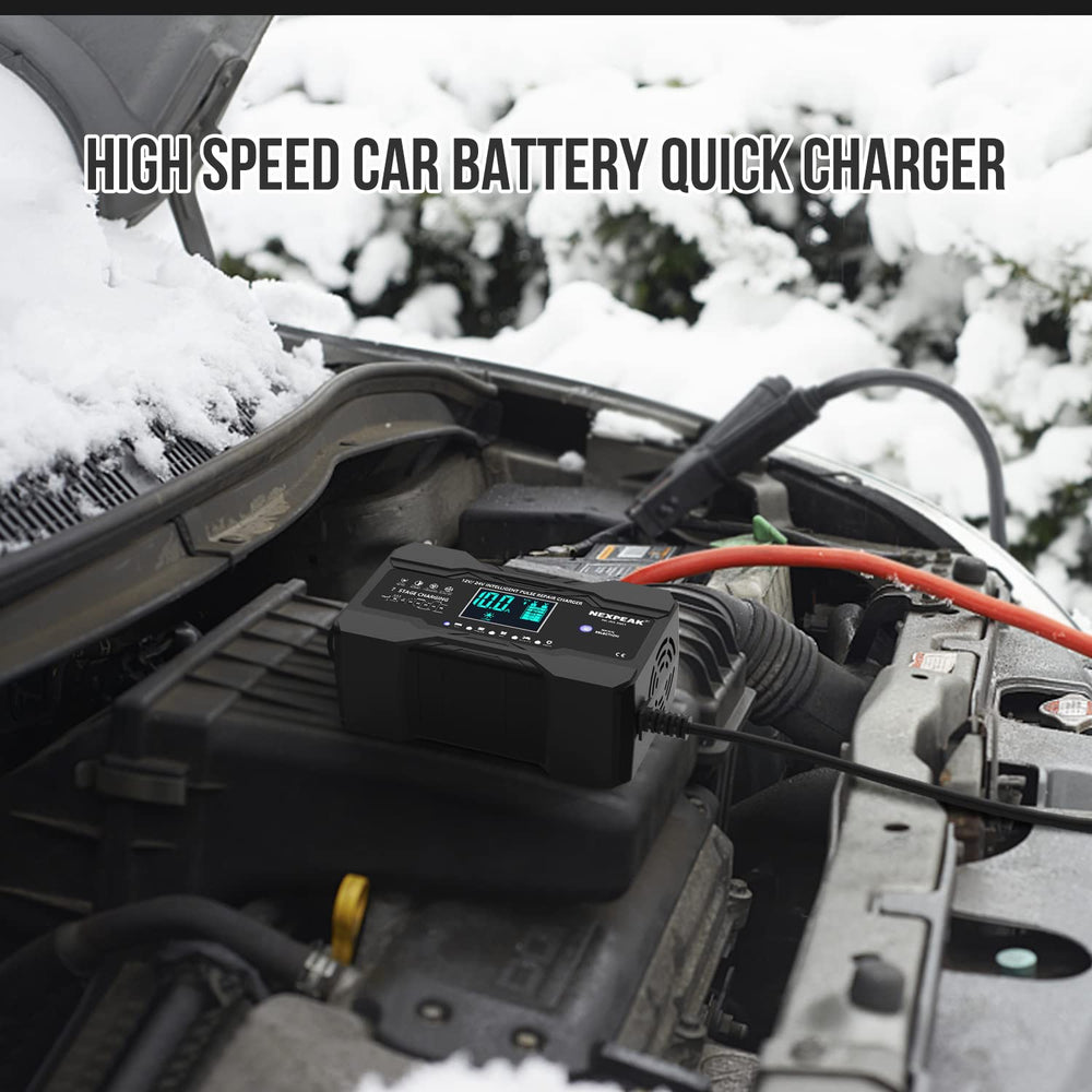 NEXPEAK plug-and-play battery maintainer for home charging