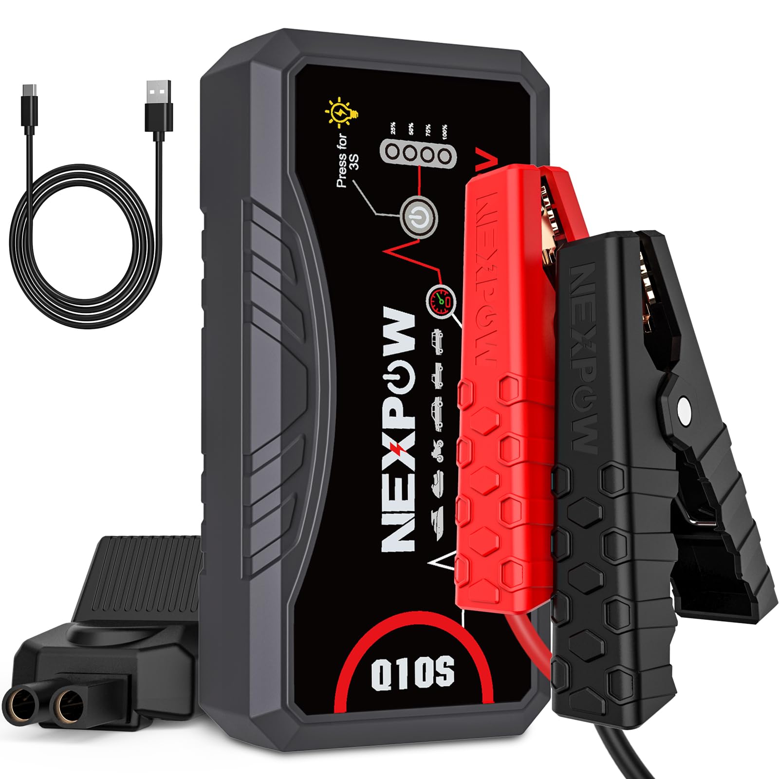 NEXPOW Q10S jump starter compact design ready for quick starts