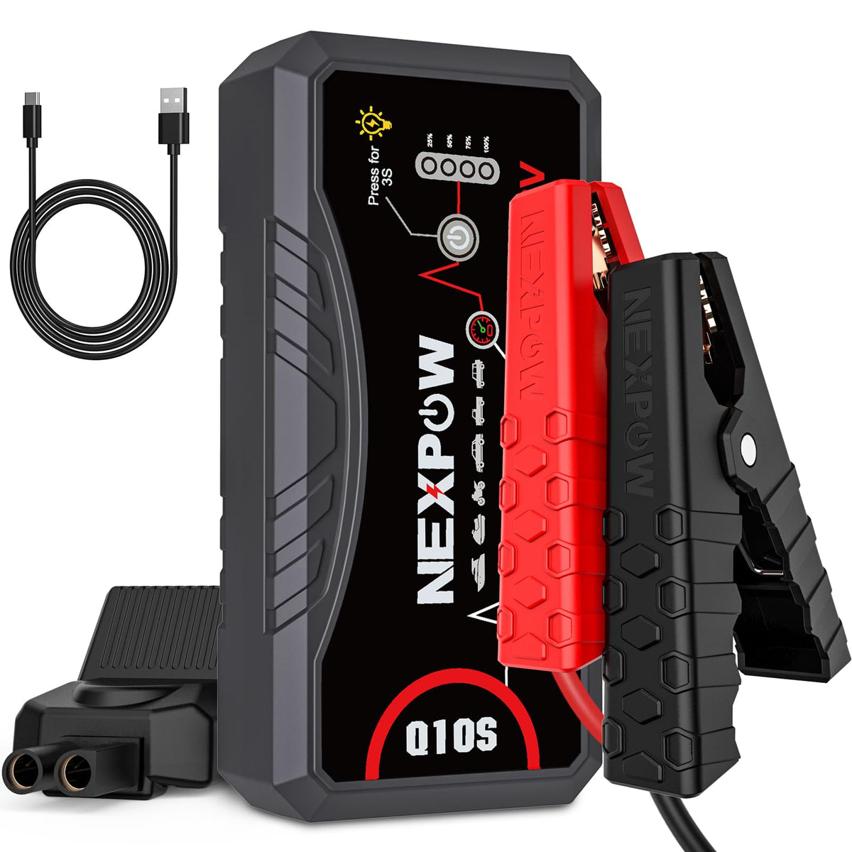 NEXPOW Q10S jump starter compact design ready for quick starts
