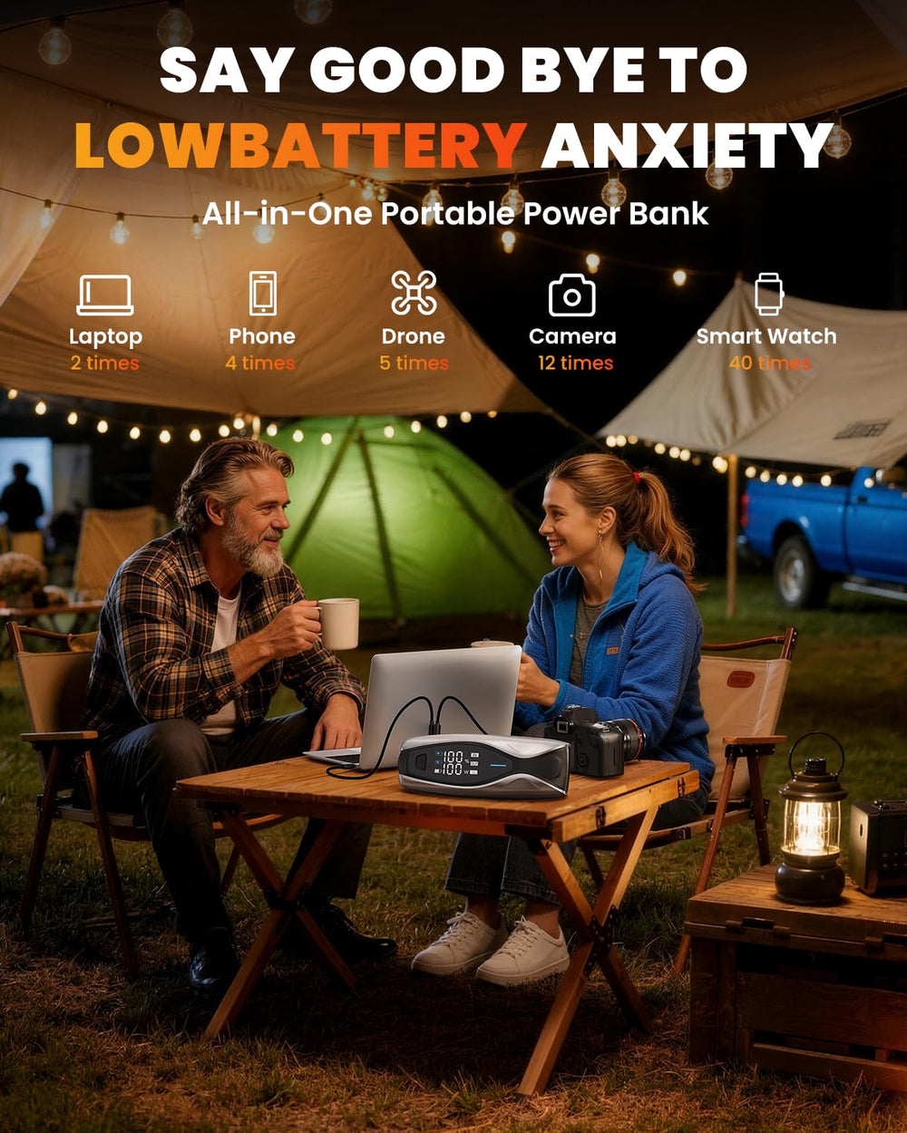 NEXPOW X7 smart LCD and backside guide aid first-time users during setup.