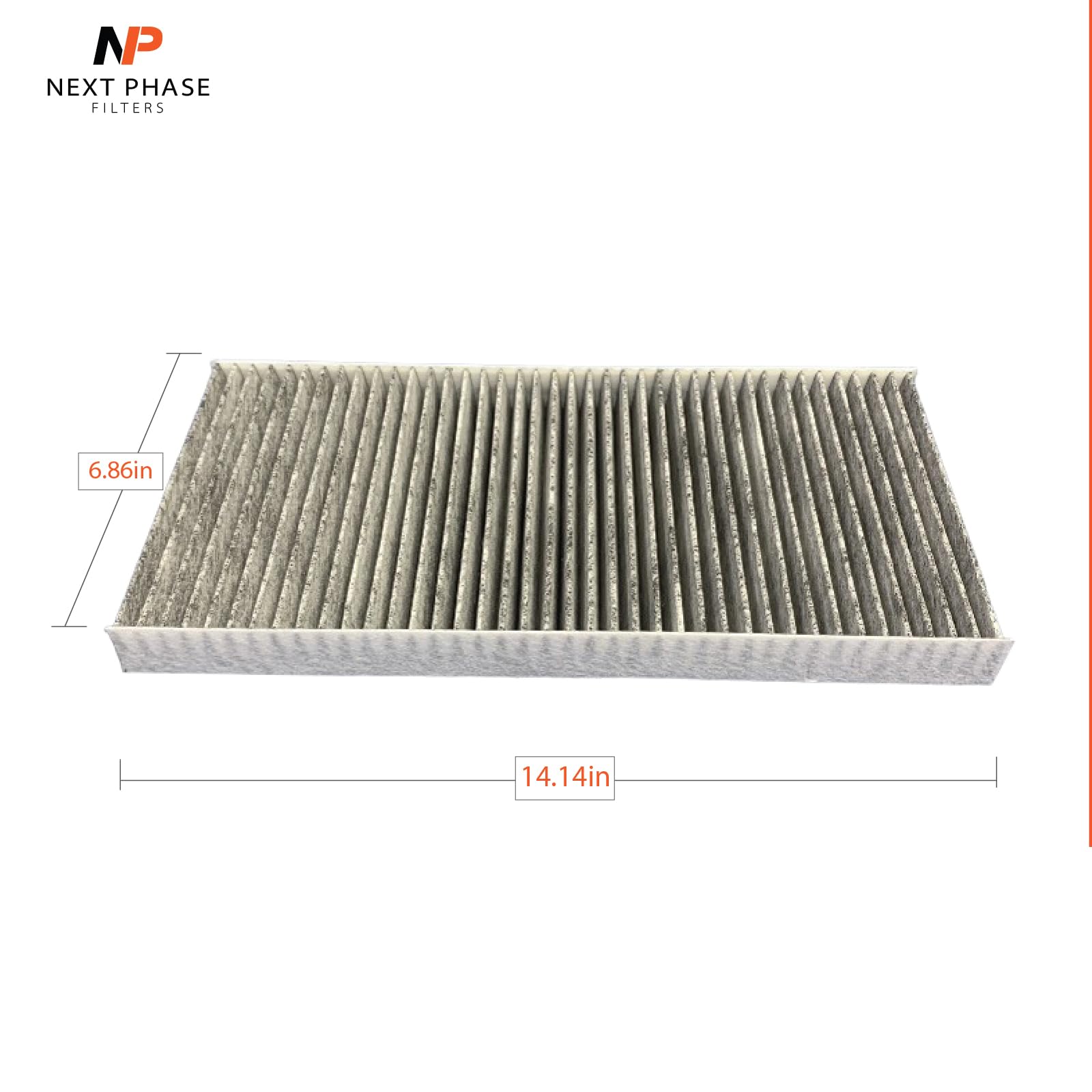 Next Phase Filters 1-pack carbon cabin filter for easy replacement
