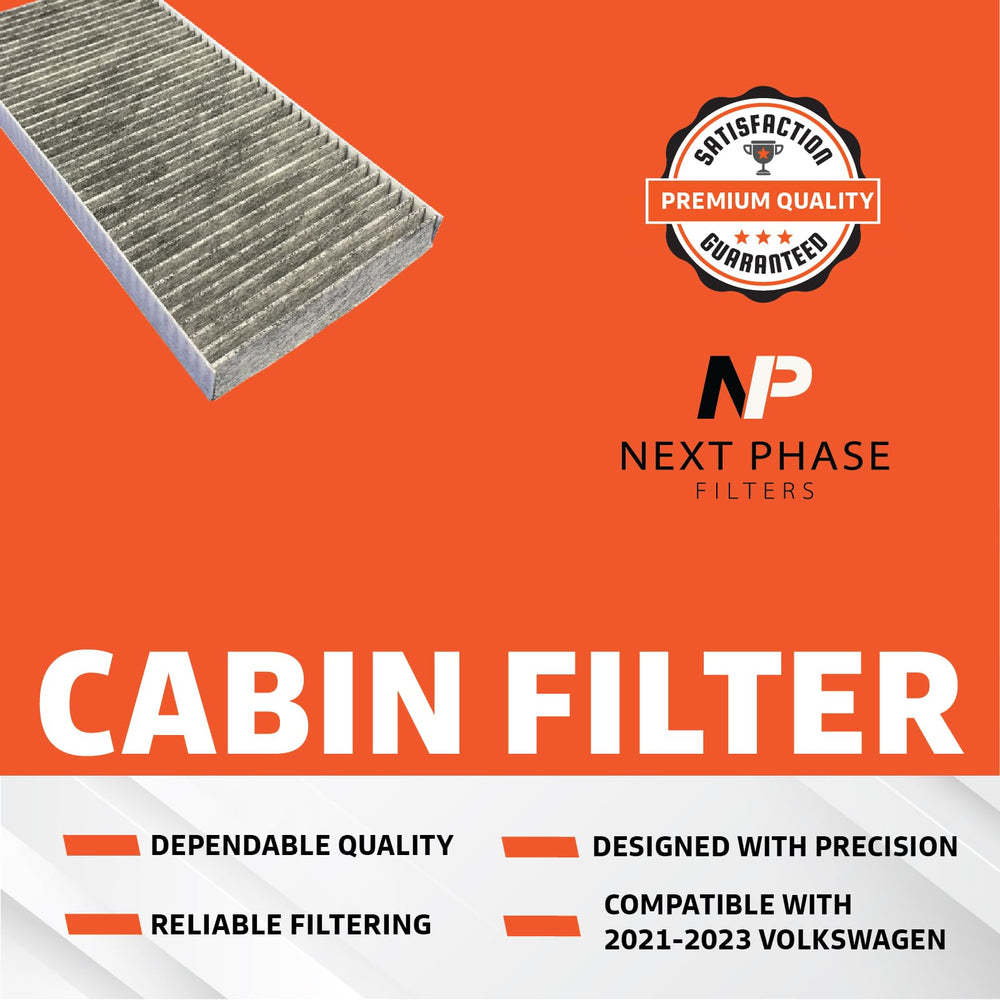 Next Phase Filters USA-made cabin filter suitable for VW and Audi